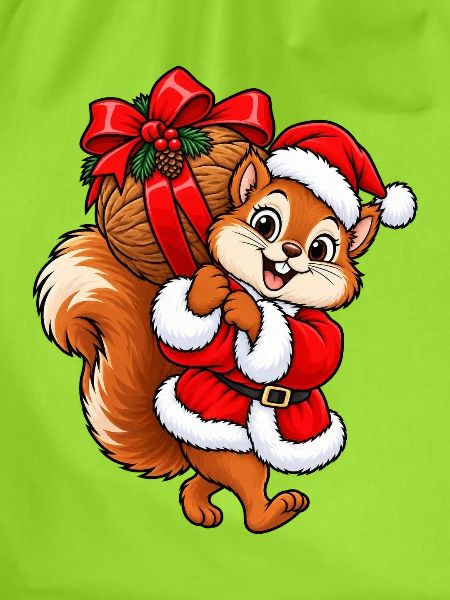 Weihnachten Eichhörnchen Nuss Geschenkidee