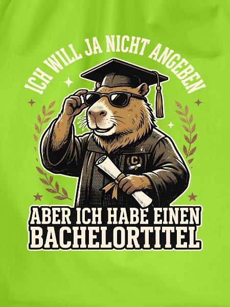 Capybara Bachelor Abschluss Studium Absolvent