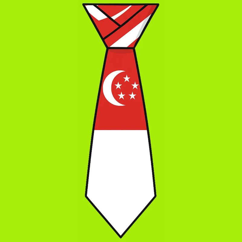 Cravate de Singapour – Conception du drapeau