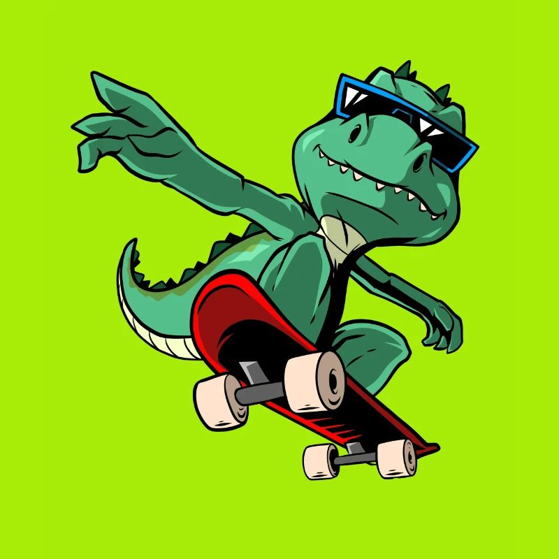 Cool T-Rex Dinosaur Skateboard