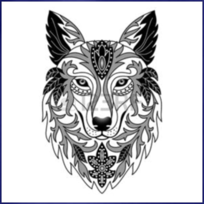 44890542 lobo ornamental ilustracio n del vector p