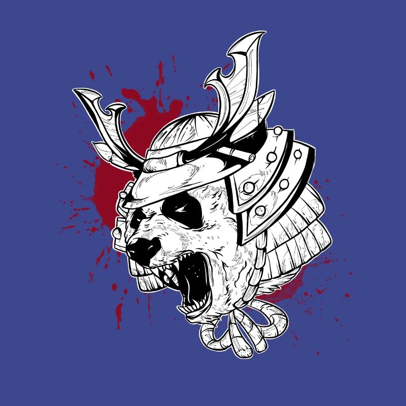 Panda Samurai Trash Stil