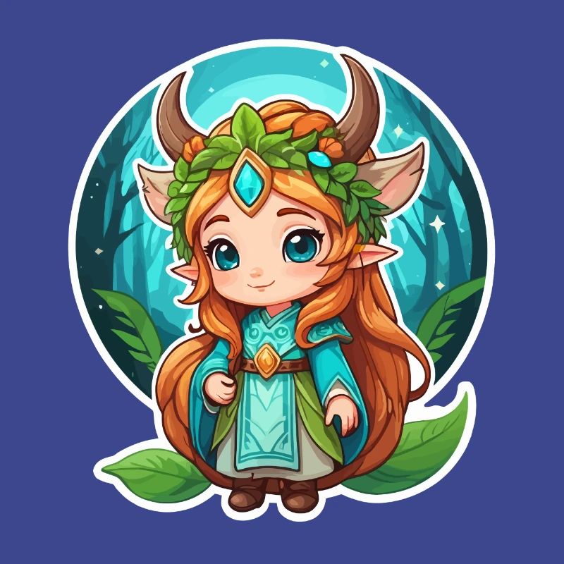 Druide Niedlich Illustration