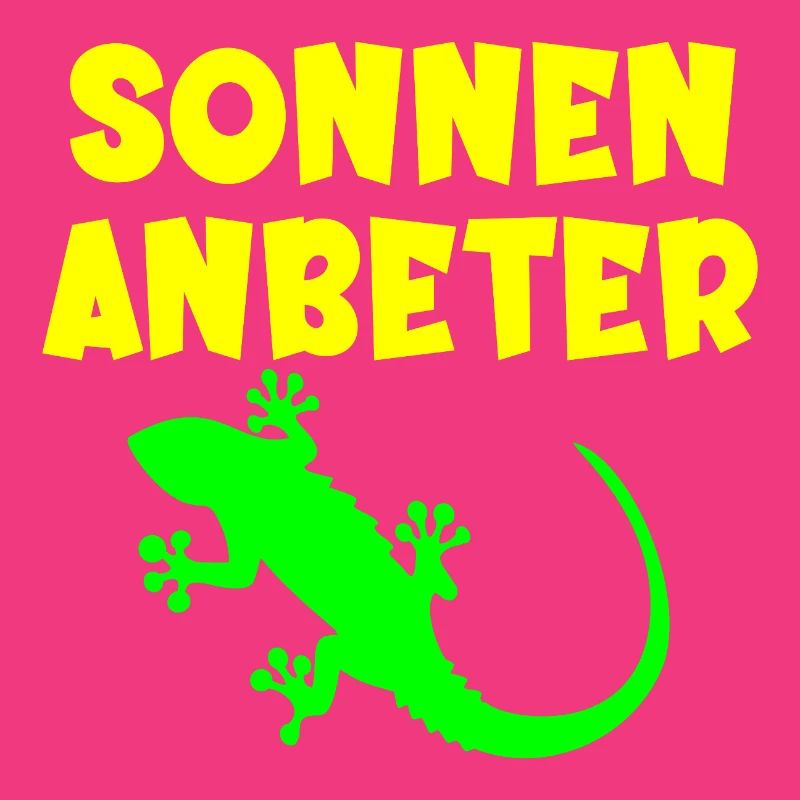Sonnenanbeter Eidechse - Sommer Sonne