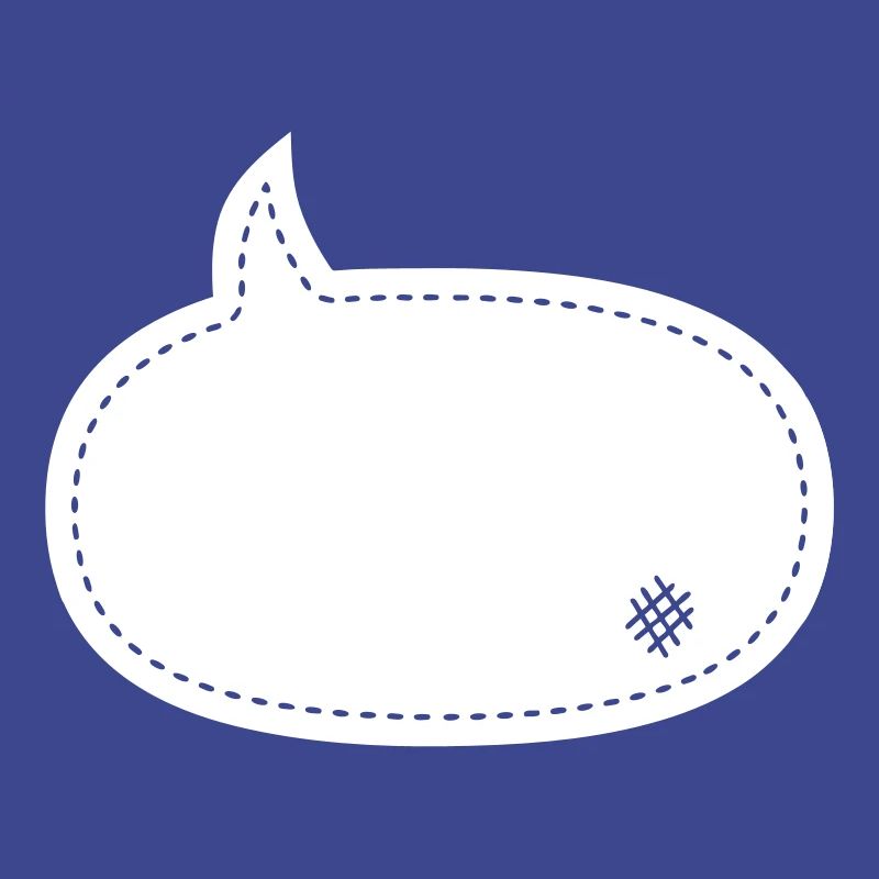 speech balloon patch