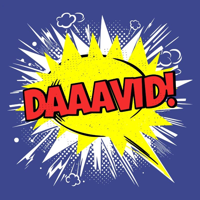 David Name Funny Speech Bubble Daaavid!