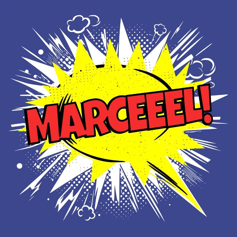 Marcel nom drôle bulle de discours Marceeel !
