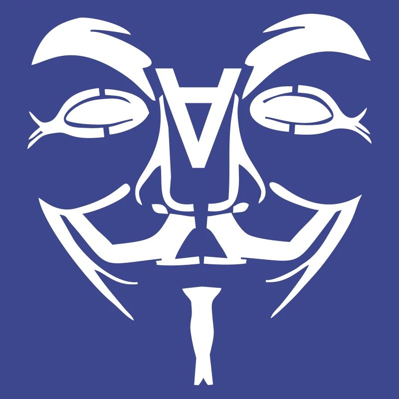 Anonymous Design Gesicht mit A