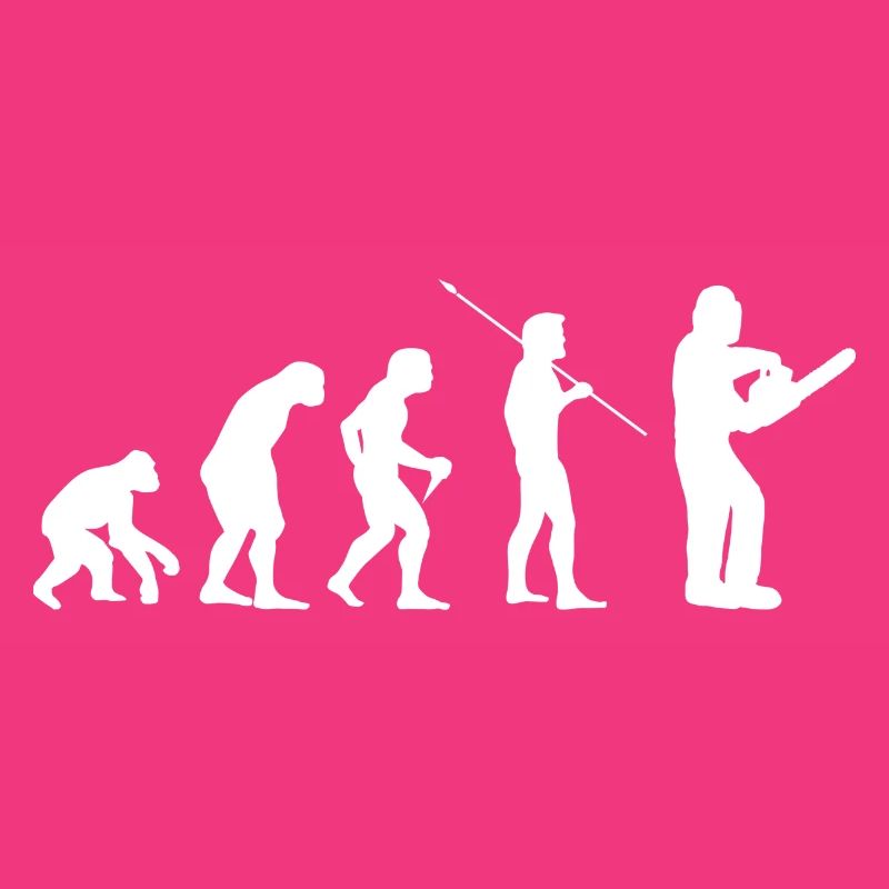 Evolution Forester Wood Make Forestry Worker