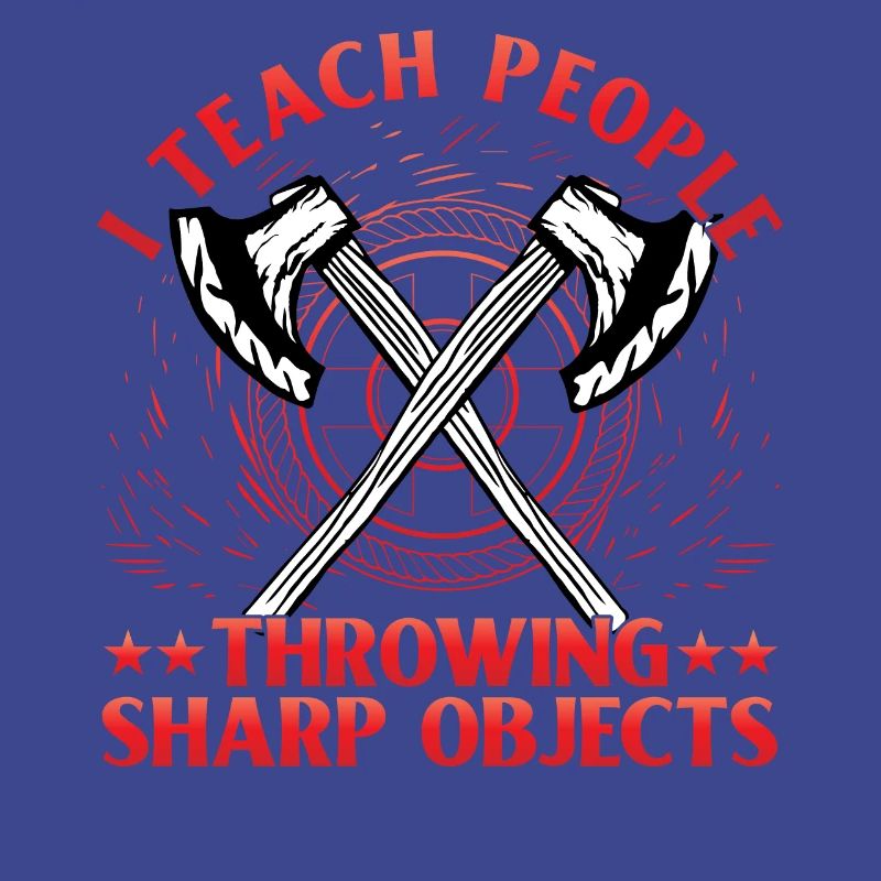 I teach people throwing Sharp Objects Axe Throwing