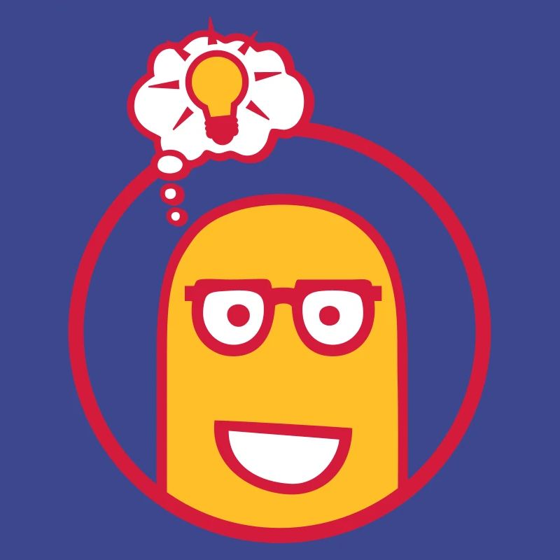 Cute Comic Character (Glasses, Circle)