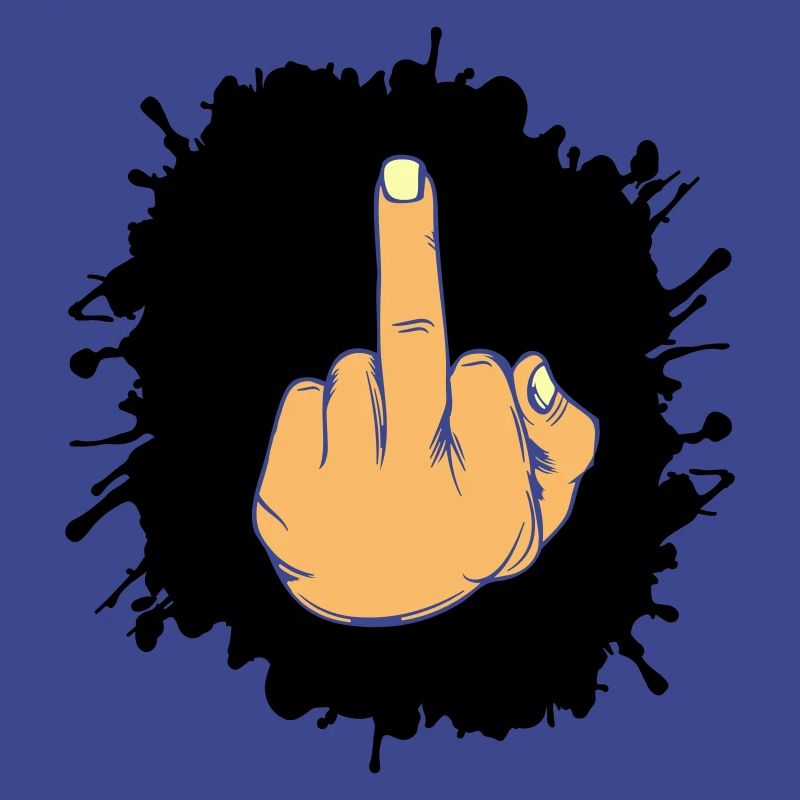 splatter mittelfinger