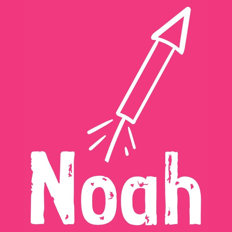 Lettrage NOAH avec fusée VECTOR