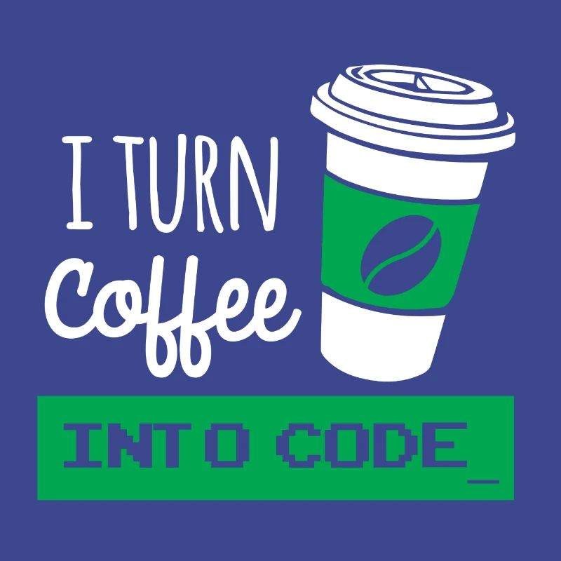 Ich drehe Kaffee in Code-Entwickler