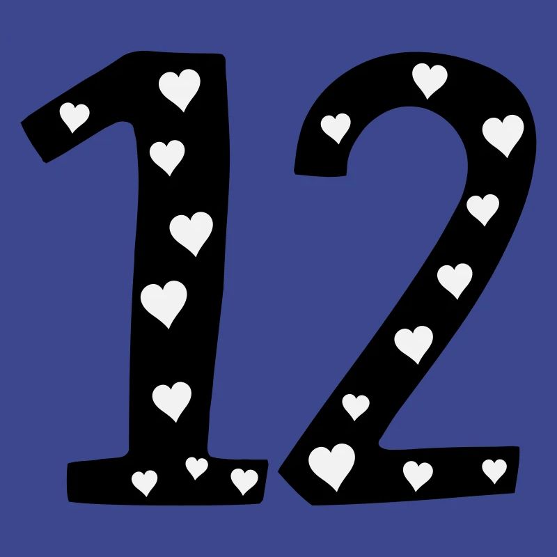 12 anniversaire avec coeur