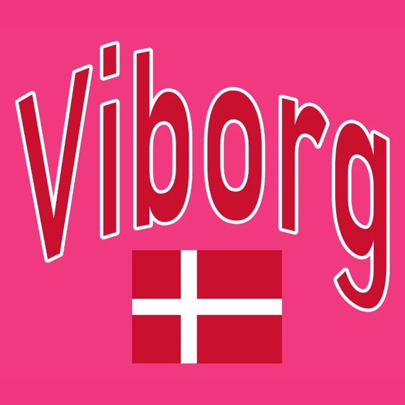 Drapeau du Danemark de Viborg