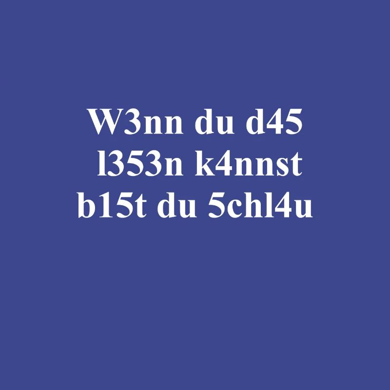 Intelligent - Lustiger Spruch