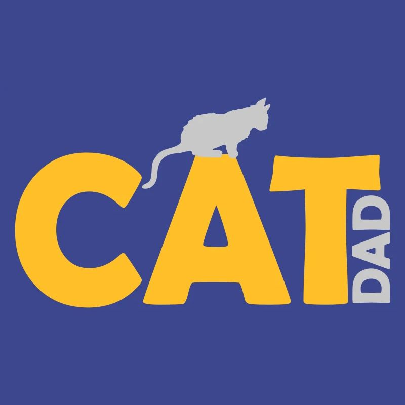 Cat Dad Logo Design
