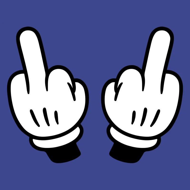 Mittelfinger Hand Comic