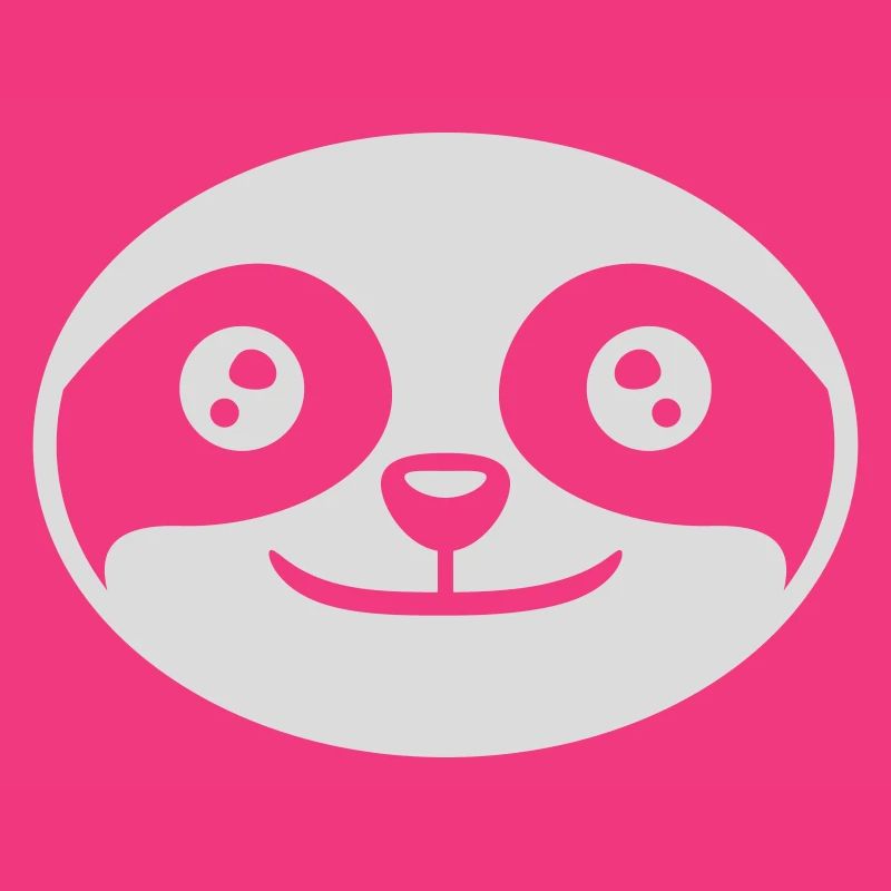Head round sloth face