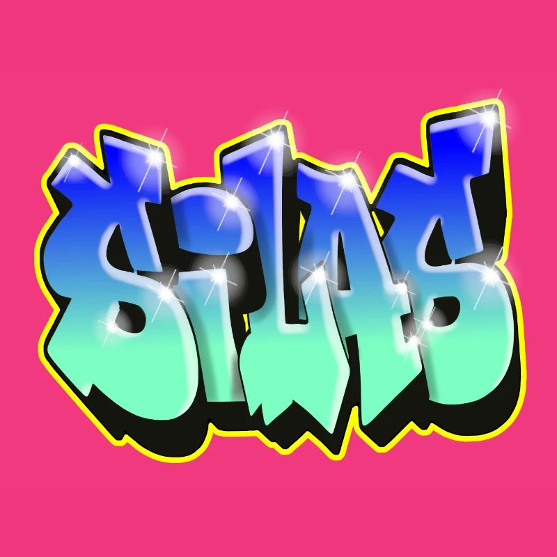 Graffiti SILAS BLUE GIFT BIRTHDAY BIRTH