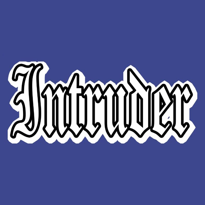 intruder hacker eindringling clan sticker computer