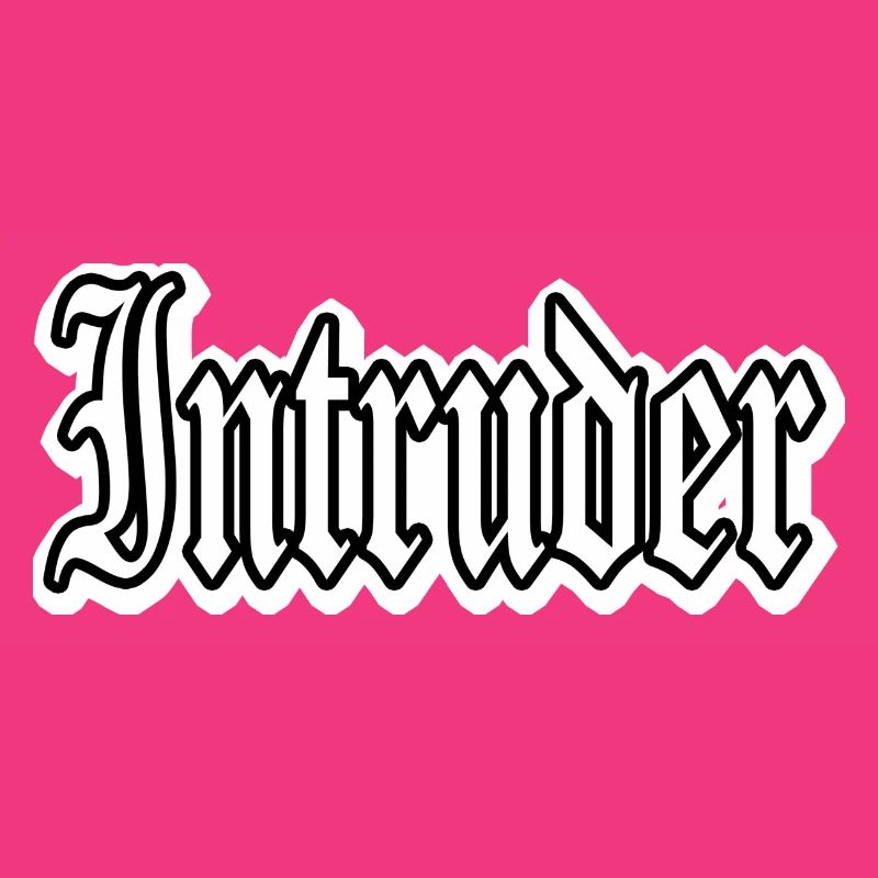 intruder hacker eindringling clan sticker computer