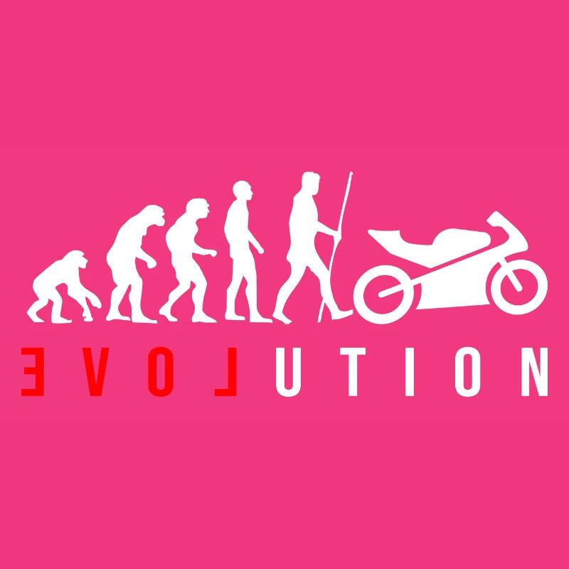 L’évolution de l’humanité est la moto