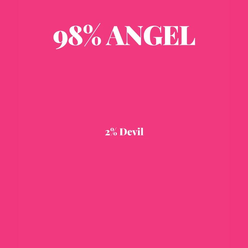 Chemise 98% Angel Angel 2% Devil Devil cadeau