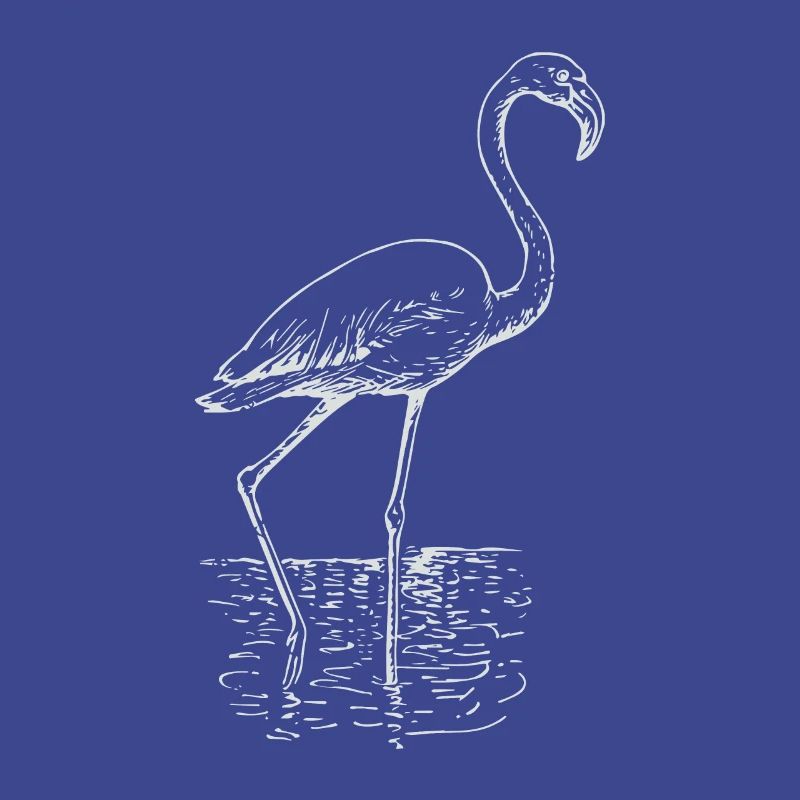 Flamingo drawing