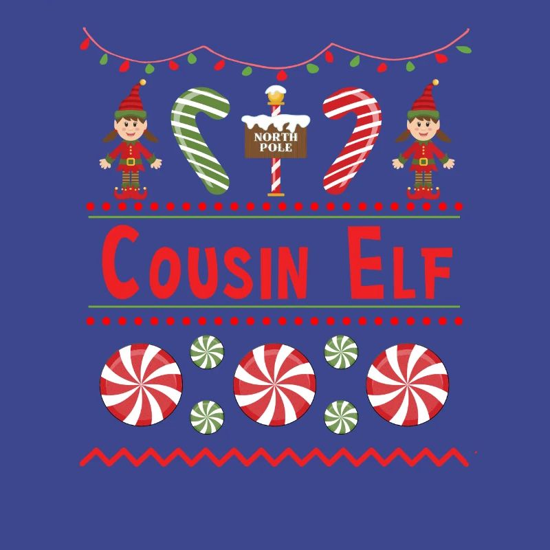 Cousin Elf Ugly Pull Noël Elfe Design