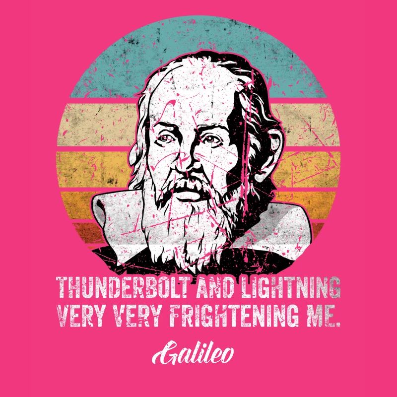 Thunderbolt lightning Galileo Philosopher Physics