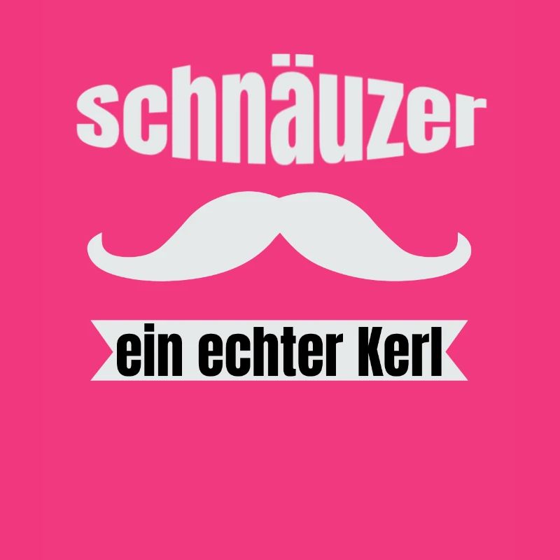 Schnäuzer Bart T-Shirt ein echter Kerl
