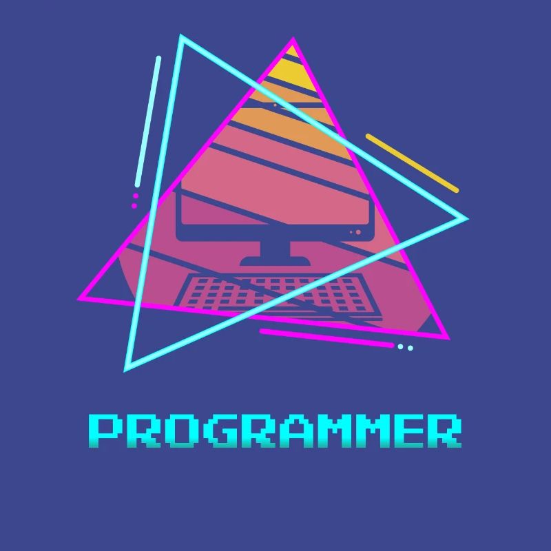 Retro Programmer Computer Programming