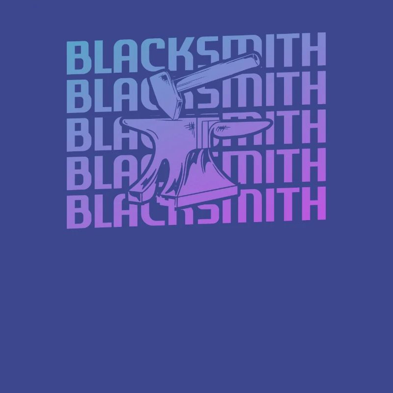 Rétro Vintage Classic Blacksmith Blacksmithing