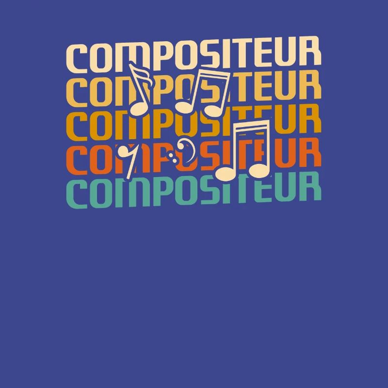 Retro Compositeur Composition Musicale