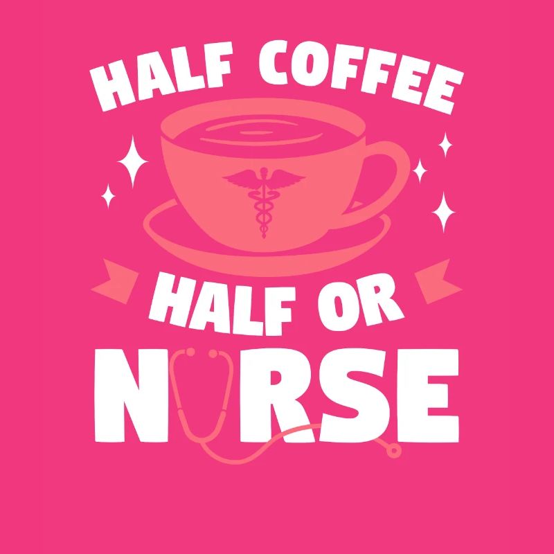 Halber Kaffee Halb ODER Krankenschwester OP-Krankenschwestern RN
