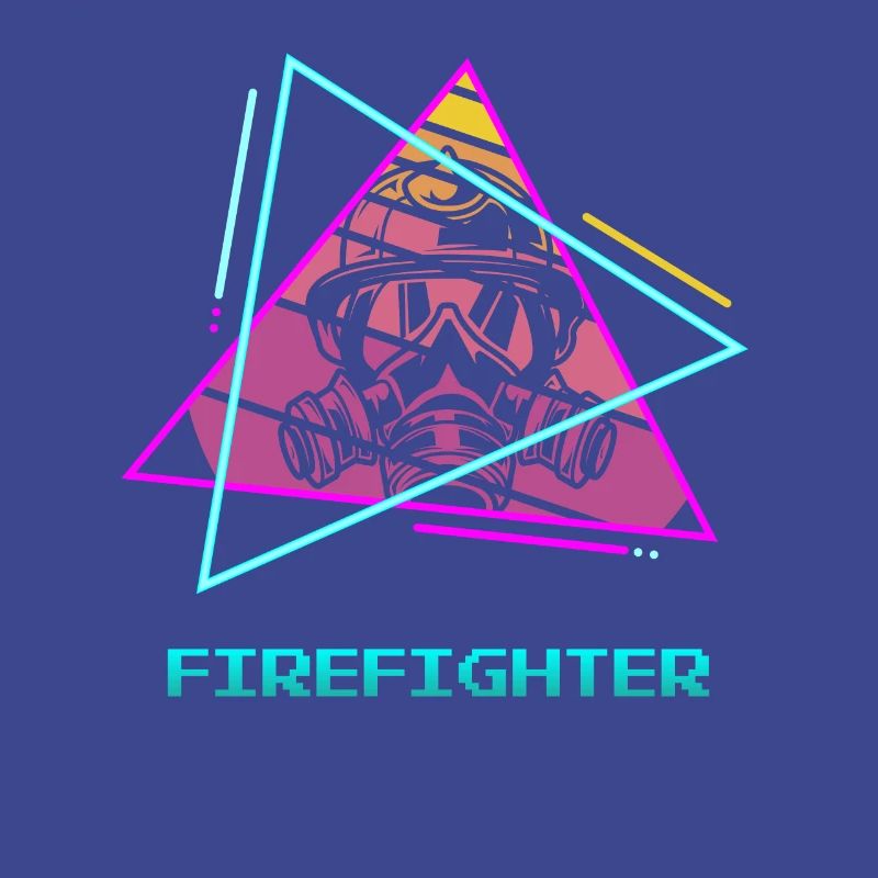 Retro Feuerwehr Brandbekämpfung