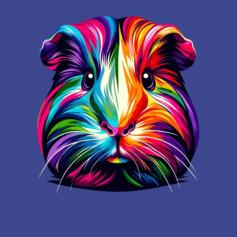 Cochon d’Inde amateur de cochon d’Inde Pop Art coloré Cochons d’Inde