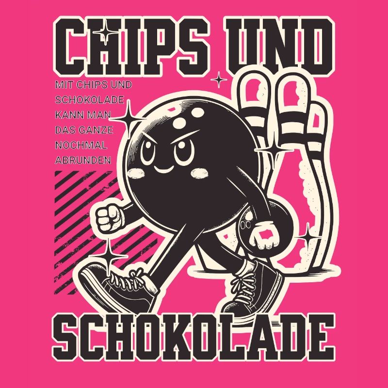 Mit Chips und Schokolade kann man das abrunden