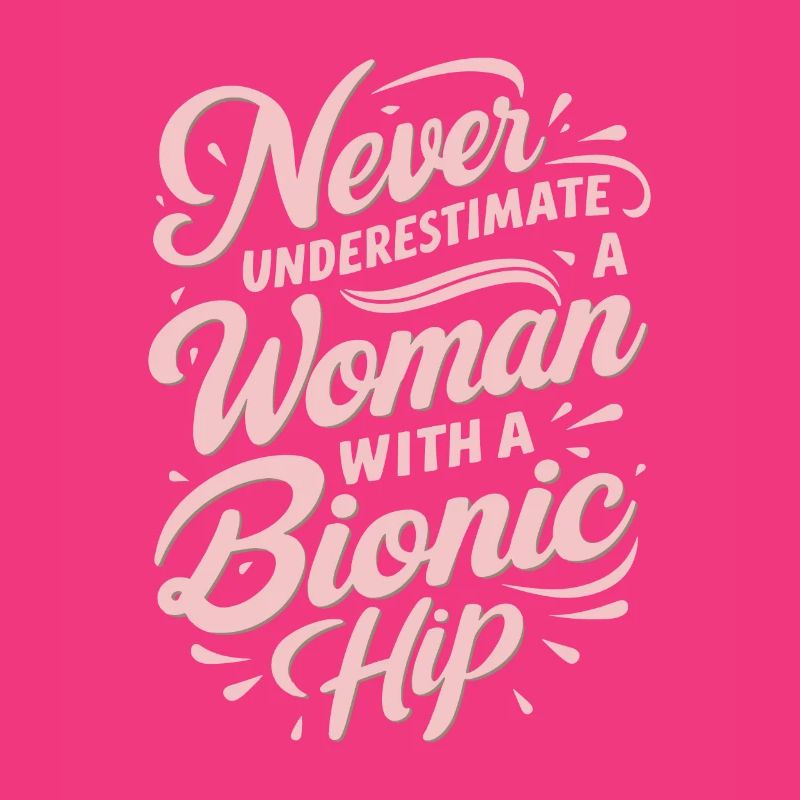 Woman Bionic Hip Replacement Surgery Joint