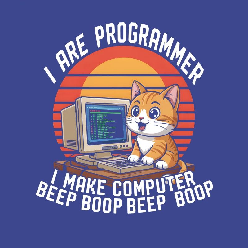 Ich bin Programmierer Ich mache Computer Beep Boop
