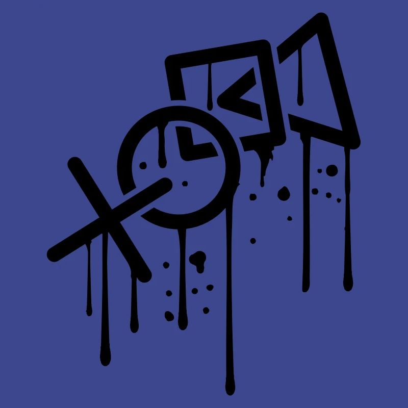 Graffiti drops controller silhouette cool X square