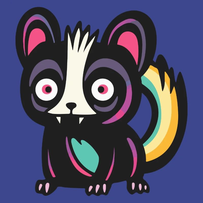 Skunk Halloween Comic Funny