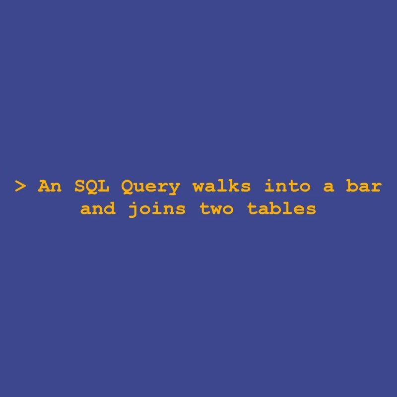 Nerd T-Shirts for SQL Experts
