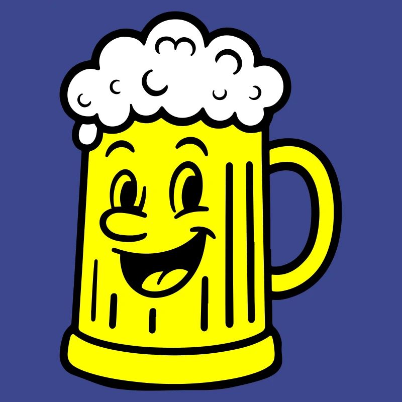 Bierkrug Comic Bier