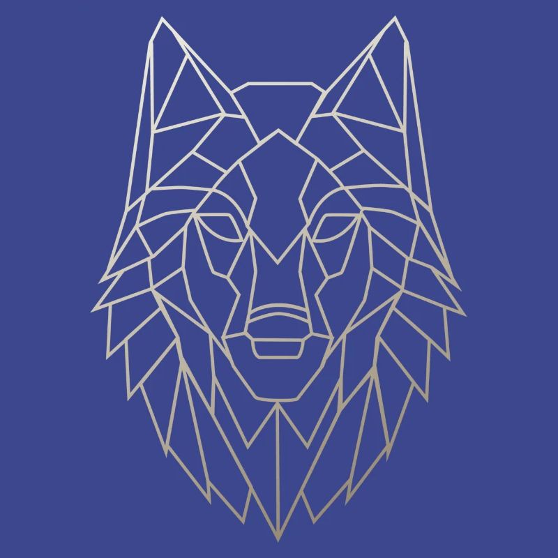 Abstrakter Wolf
