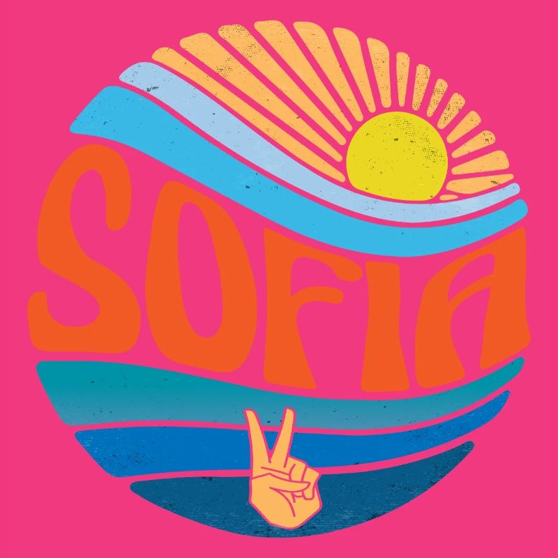 Chemise Sofia Vintage Sunset Sofia Groovy Tie Dye