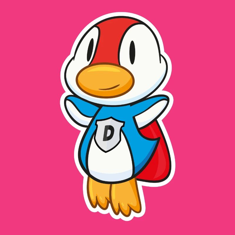 Flying Super duck has super powers