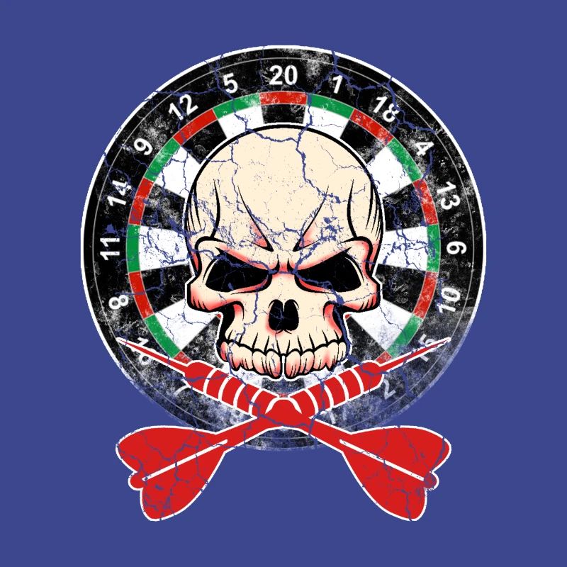 Dartscheibe Geschenk Dartpfeile Wurfpfeil Schädel